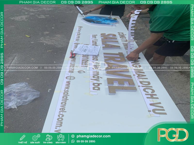 Làm Bảng Hiệu Trọn Gói Giá Rẻ Thi Công Báo Giá Tại TPHCM 30 làm bảng hiệu alu chữ nổi nhôm