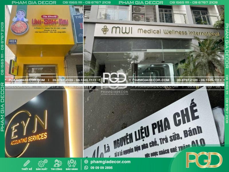 Làm Bảng Hiệu Trọn Gói Giá Rẻ Thi Công Báo Giá Tại TPHCM 26 làm bảng hiệu alu