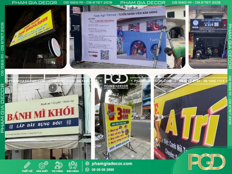 Làm Bảng Hiệu Trọn Gói Giá Rẻ Thi Công Báo Giá Tại TPHCM 34 làm bảng hiệu bạt