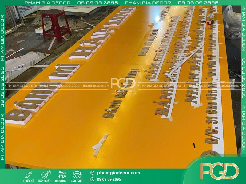 Làm Bảng Hiệu Trọn Gói Giá Rẻ Thi Công Báo Giá Tại TPHCM 9 làm bảng hiệu mặt tiền alu