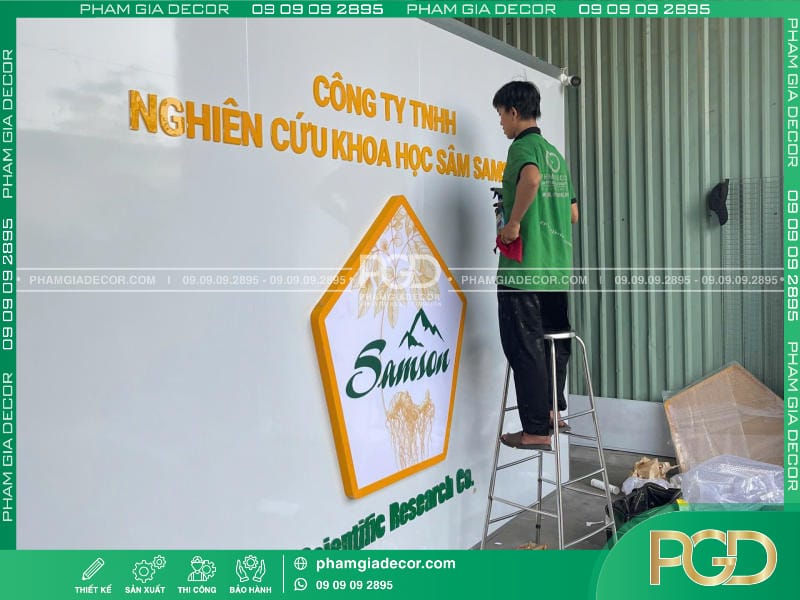 Làm Bảng Hiệu Trọn Gói Giá Rẻ Thi Công Báo Giá Tại TPHCM 7 làm bảng hiệu mica logo