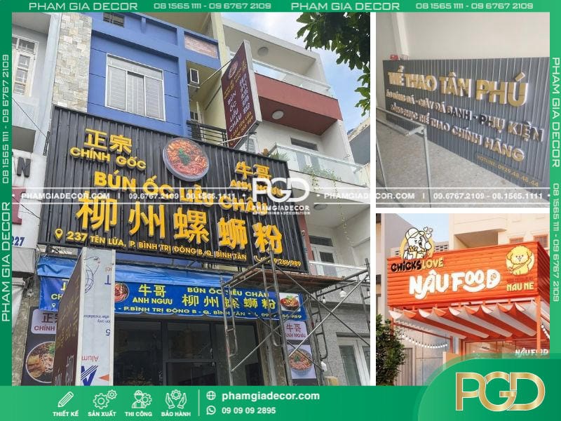 Làm Bảng Hiệu Trọn Gói Giá Rẻ Thi Công Báo Giá Tại TPHCM 32 làm bảng hiệu tôn