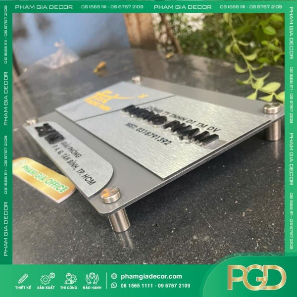 Bảng Tên Công Ty Chữ Nổi Dương Phạm Nâng Tầm Nhận Diện Thương Hiệu Doanh Nghiệp