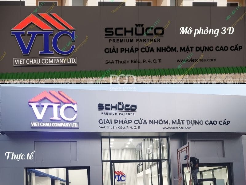 Làm Bảng Hiệu Trọn Gói Giá Rẻ Thi Công Báo Giá Tại TPHCM 67 làm bảng hiệu mô phỏng