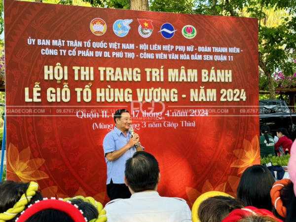 làm backdrop lễ hội giỗ tổ hùng vương