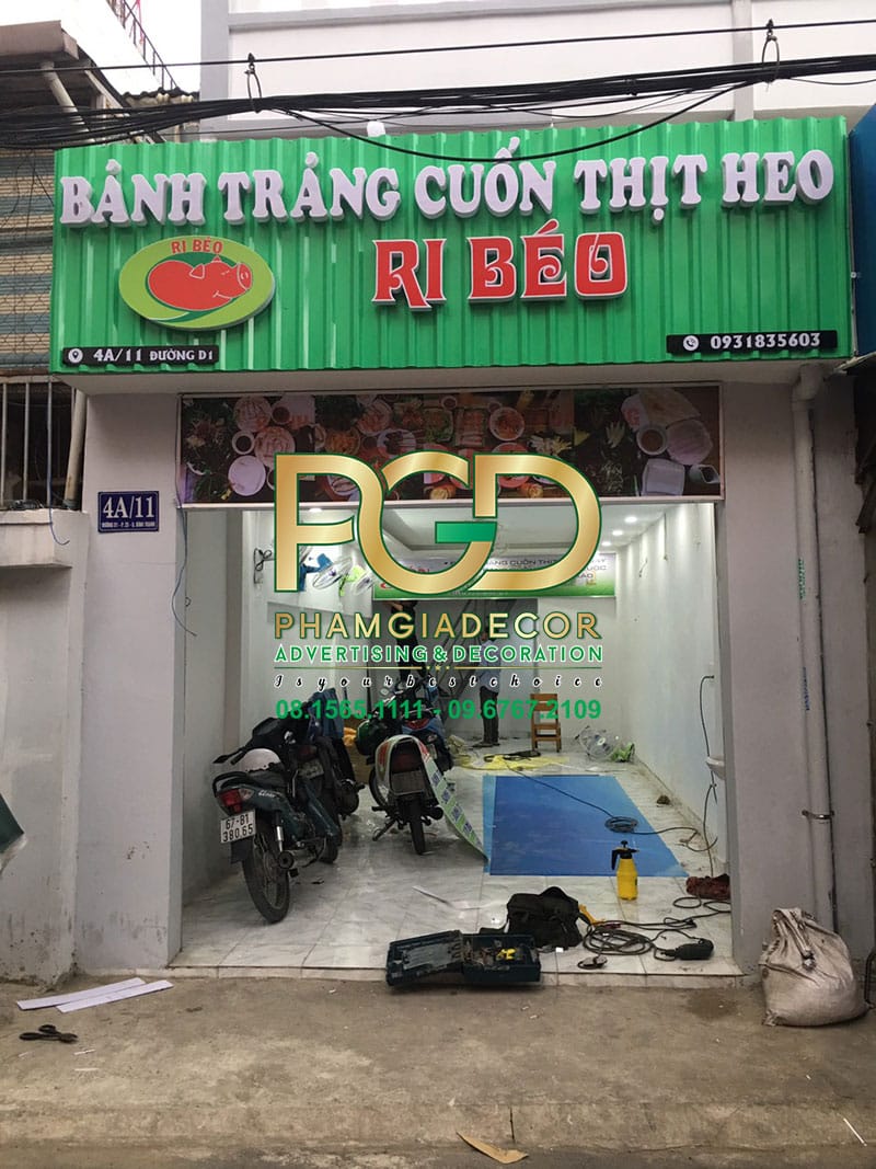 Thi công làm bảng hiệu quận 11 1 Làm bảng hiệu giá rẻ quận 11