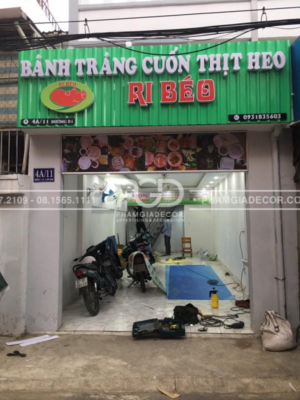 làm bảng hiệu phú nhuận bảng hiệu tole
