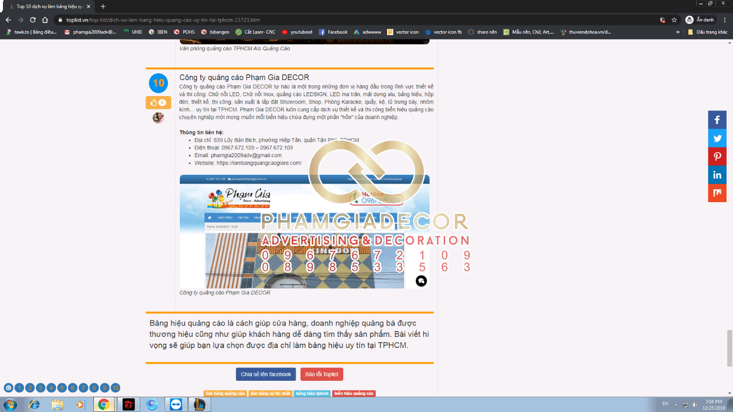 top 10 cong ty thi cong bang hieu