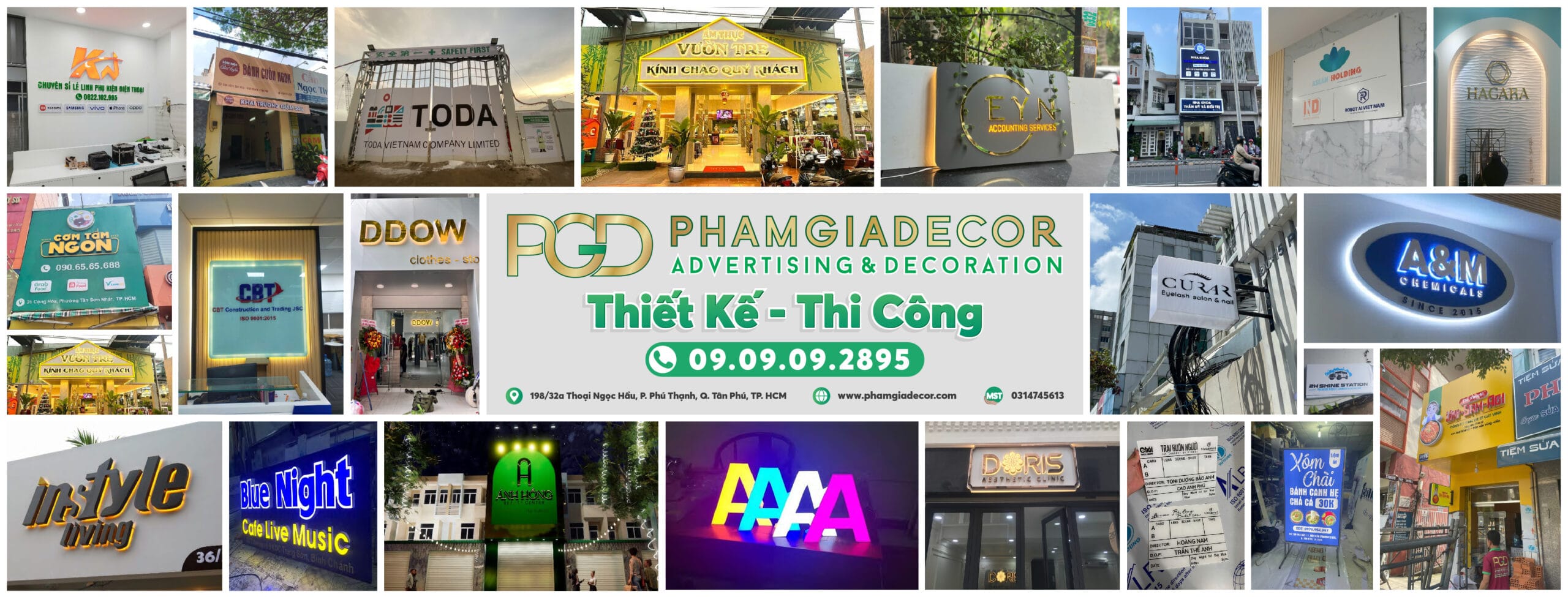 Làm Bảng Hiệu Trọn Gói Giá Rẻ Thi Công Báo Giá Tại TPHCM 2 làm bảng hiệu trọn gói quảng cáo