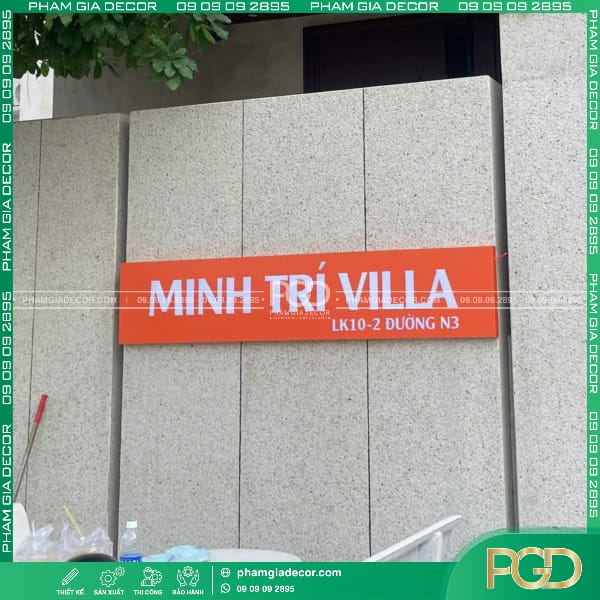 Hộp Đèn Alu Villa Minh Trí Thi Công Hộp Đèn Khoét Lọng Ngoài Trời Cao Cấp 15 hộp đèn alu villa khoét lọng nổi hông