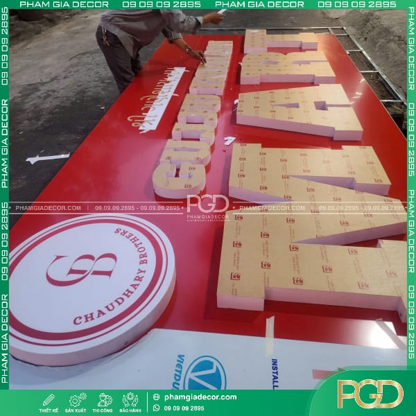 Làm Bảng Hiệu Alu Quán Ăn Ấn Độ Guju Indian Mart 22 làm bảng hiệu alu chữ nổi mica logo in uv