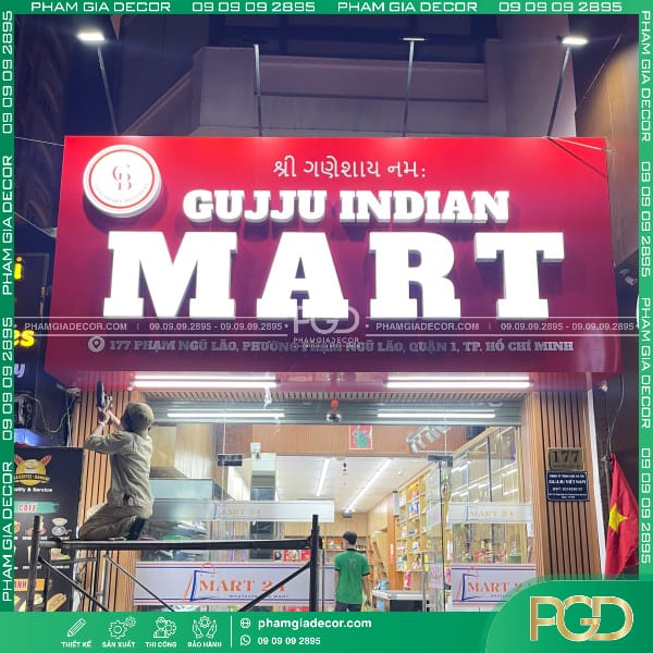 Làm Bảng Hiệu Alu Quán Ăn Ấn Độ Guju Indian Mart 20 làm bảng hiệu alu quán ăn ấn độ