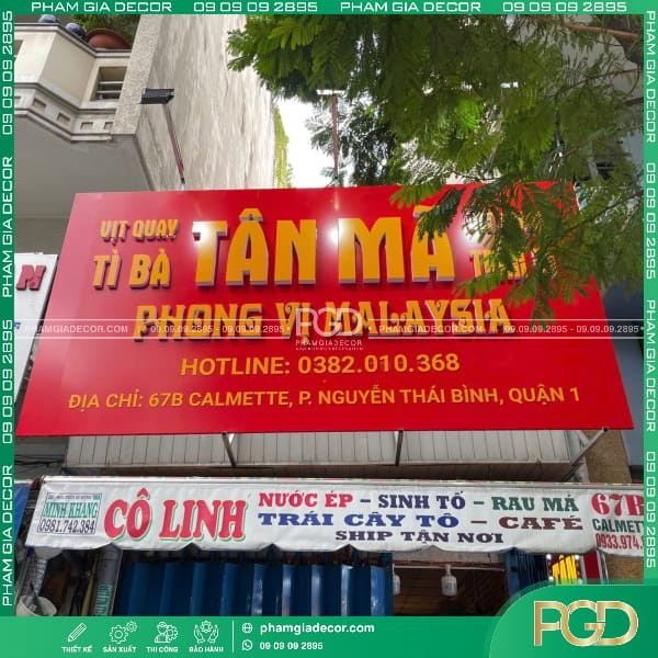 Làm Bảng Hiệu ALU Tiệm Vịt Quay Tì Bà Tân Mã Tại Quận 1 11 làm bảng hiệu alu tiệm vịt quay chữ nổi hông formex