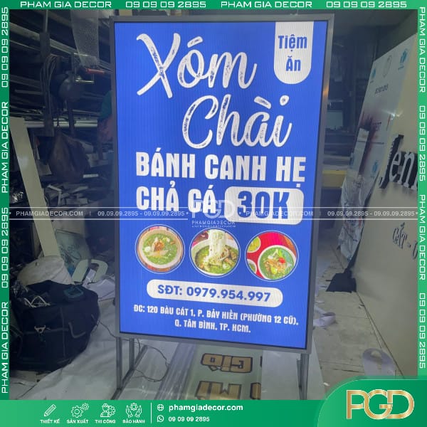 lắp đặt bảo trì hộp đèn bạt