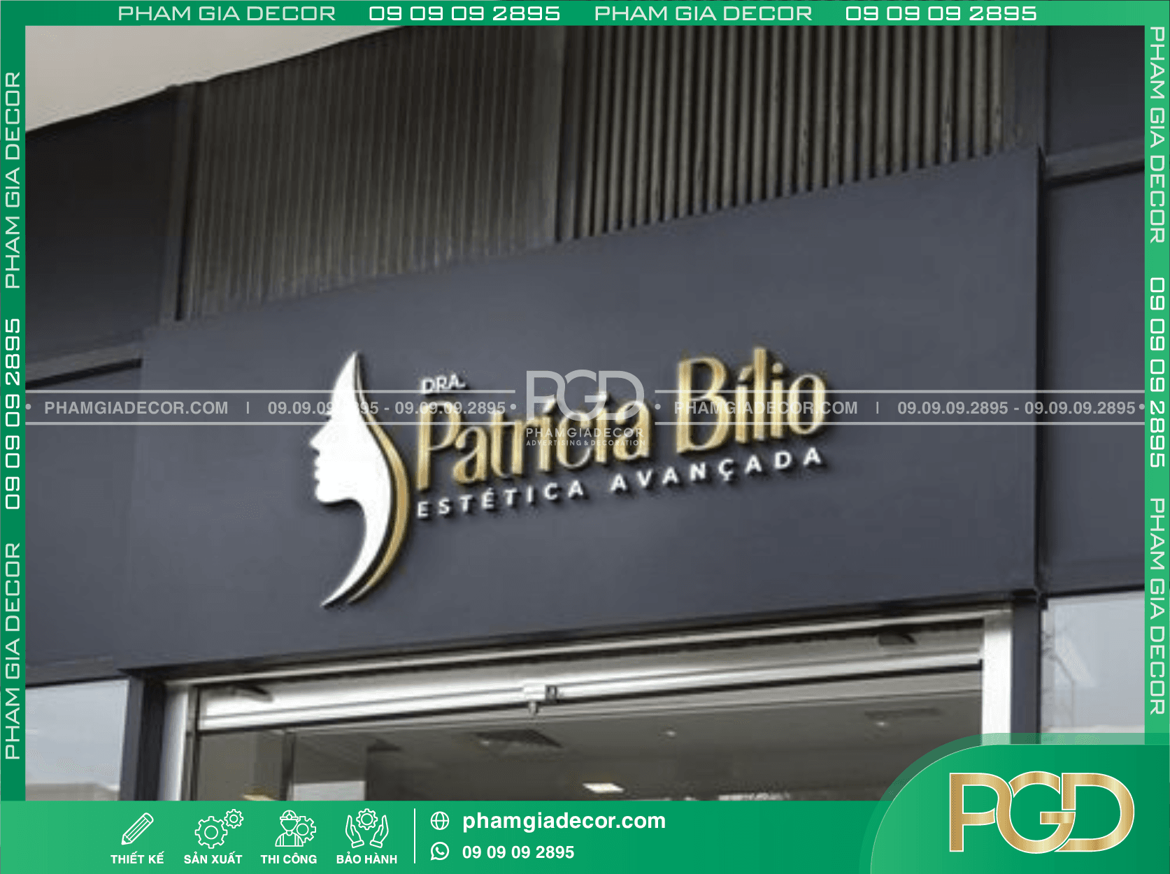 Bảng hiệu đẹp salon tóc tạo điểm nhấn thương hiệu