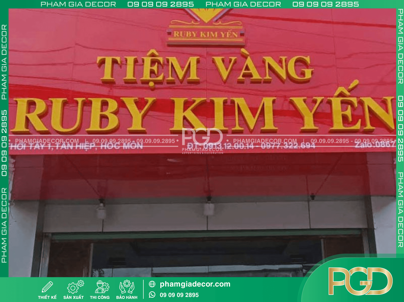 30+ Mẫu Bảng Hiệu Nền Đỏ Chữ Vàng Cho Mọi Ngành Nghề 8 Bảng hiệu nền đỏ chữ vàng thu hút