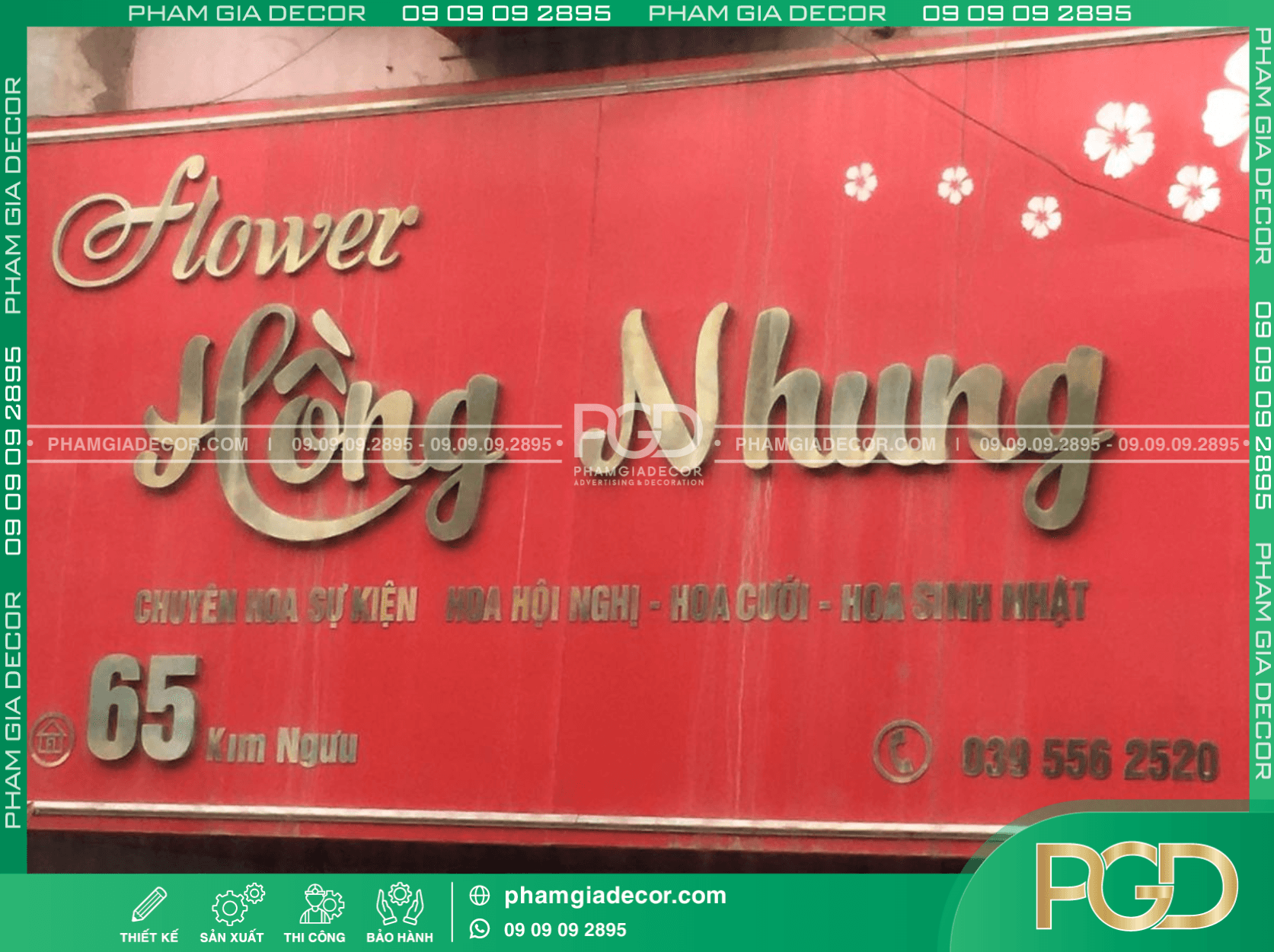 30+ Mẫu Bảng Hiệu Nền Đỏ Chữ Vàng Cho Mọi Ngành Nghề 3 Mẫu bảng hiệu nền đỏ chữ vàng thiết kế theo phong thủy