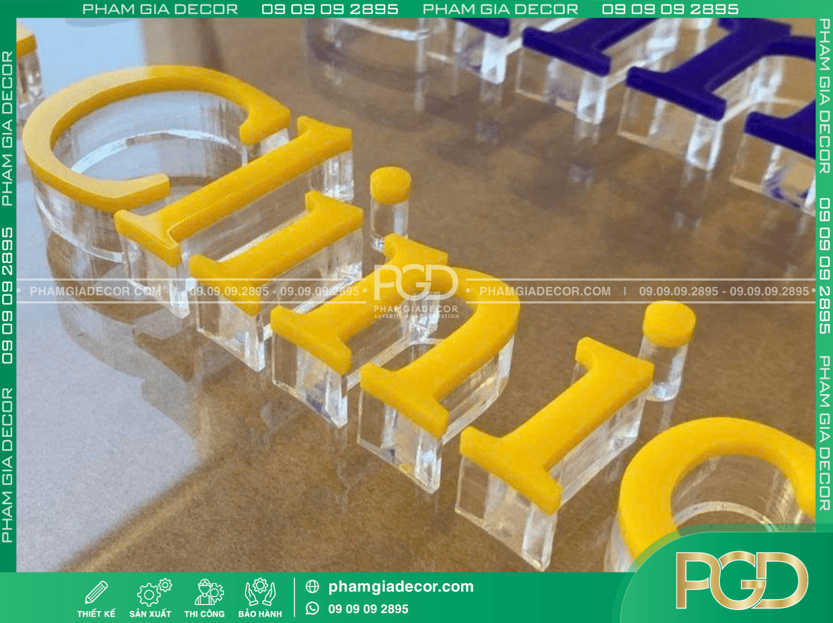 Làm Chữ MiCa Vàng Tại TP.HCM - Giá Rẻ - Thi Công Nhanh 4 Quy trình cắt chữ MiCa Vàng bằng máy CNC