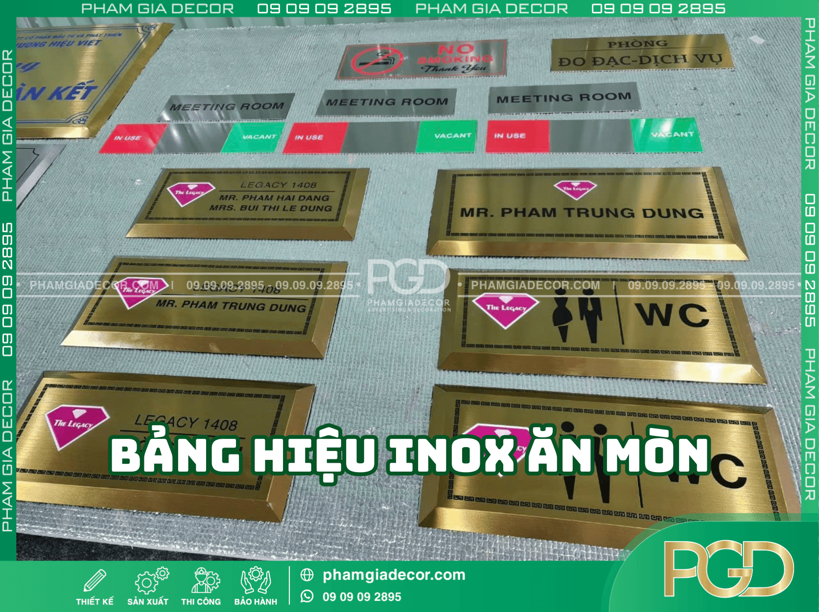 Top 10+ Mẫu Bảng Hiệu Công Ty Đẹp - Đa Dạng Mẫu Mã 8 Mẫu Bảng Hiệu Công Ty Inox ăn mòn bền đẹp theo năm tháng