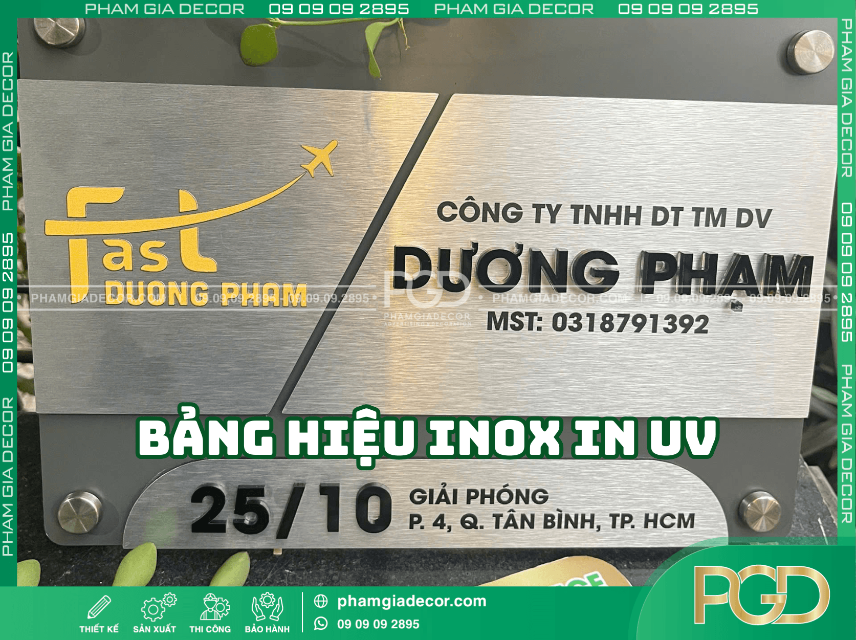Top 10+ Mẫu Bảng Hiệu Công Ty Đẹp - Đa Dạng Mẫu Mã 7 Mẫu Bảng Hiệu Công Ty Inox in UV đẳng cấp