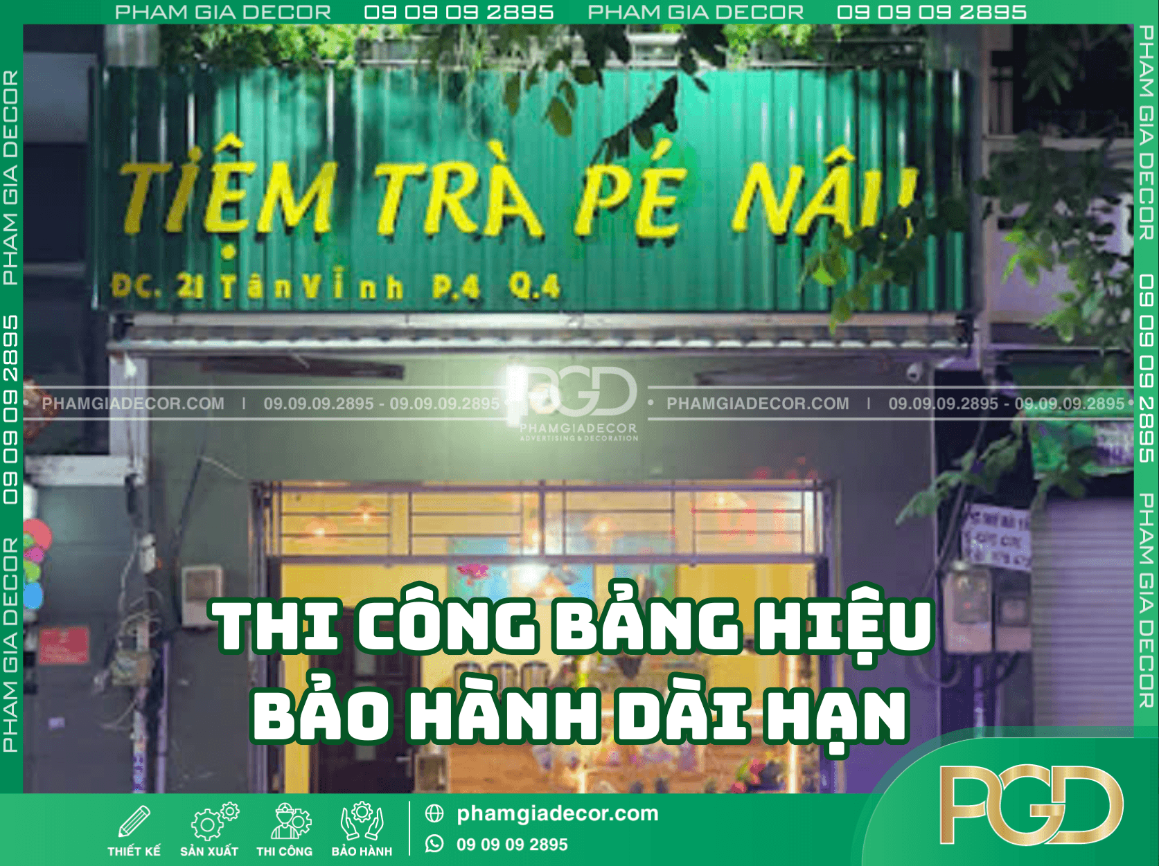 Thi Công Bảng Hiệu Giá Rẻ - Trọn Gói Siêu Tốc Tại TP.HCM 10 Thi công bảng hiệu giá rẻ bảo hành dài hạn TP.HCM
