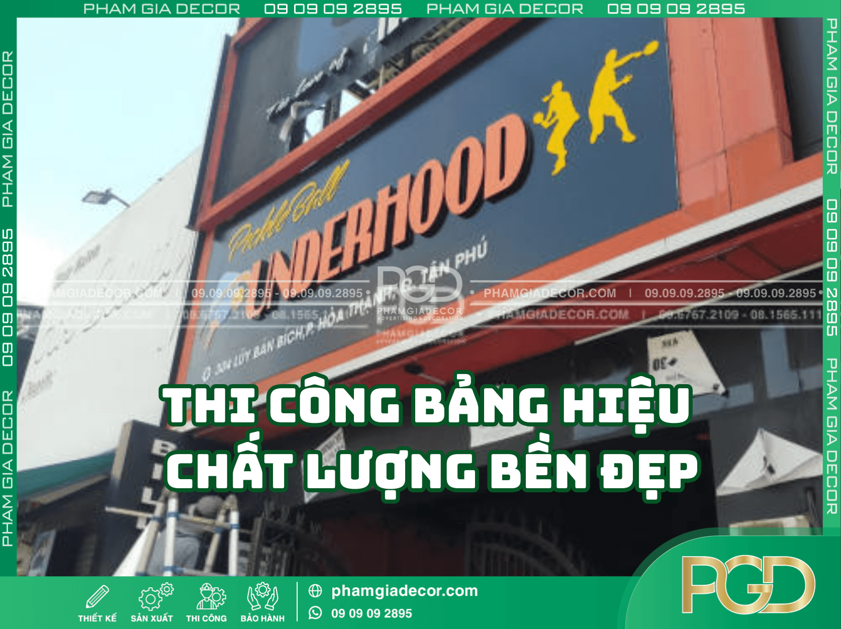 Thi Công Bảng Hiệu Giá Rẻ - Trọn Gói Siêu Tốc Tại TP.HCM 1 Thi công bảng hiệu giá rẻ chất lượng bền đẹp tại TP.HCM
