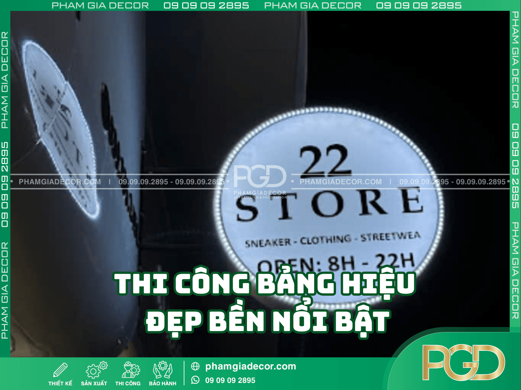 Thi Công Bảng Hiệu Giá Rẻ - Trọn Gói Siêu Tốc Tại TP.HCM 3 Thi công bảng hiệu giá rẻ đẹp bền sáng nổi bật