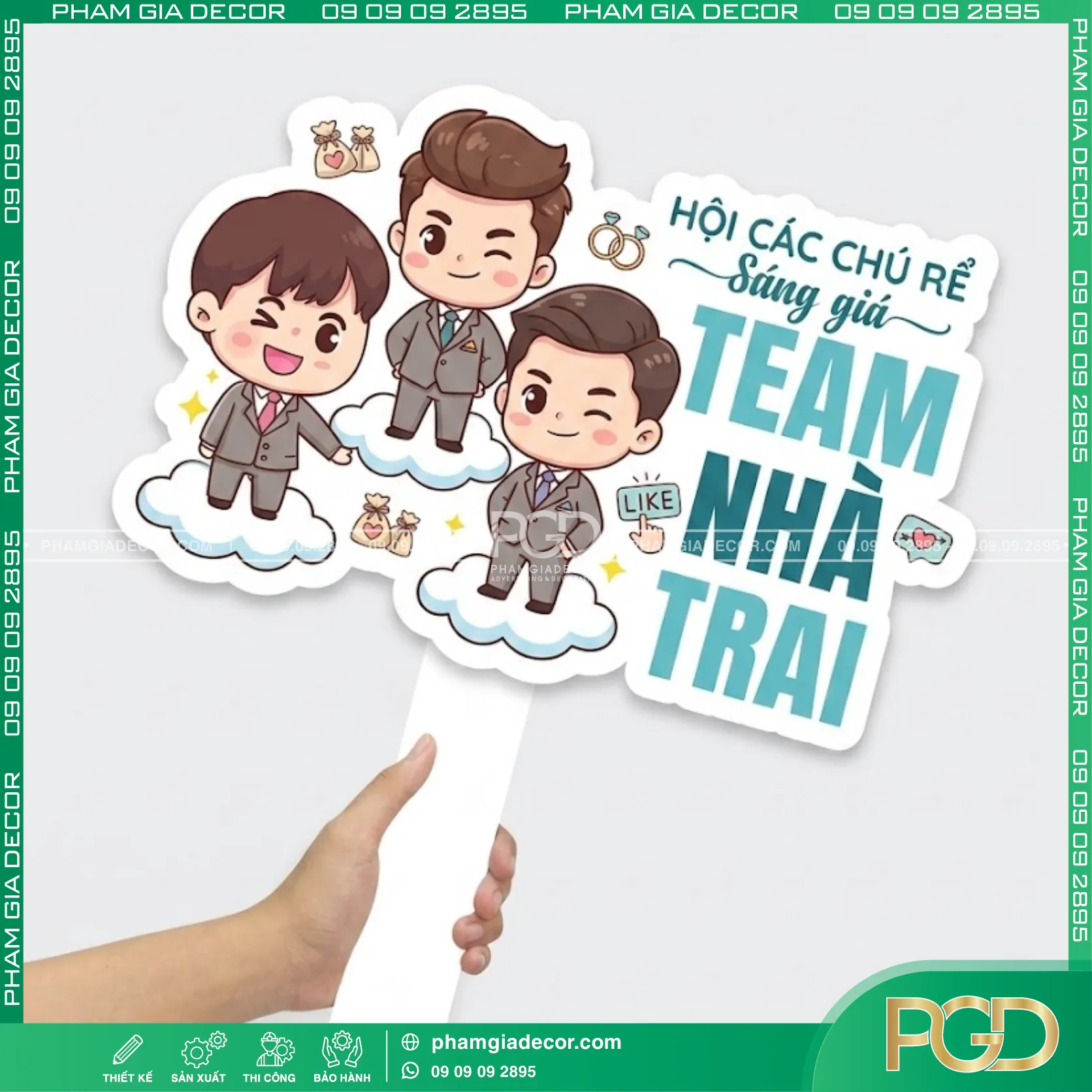 Gia công hashtag cầm tay theo yêu cầu 11 Gia công hashtag cầm tay theo yêu cầu