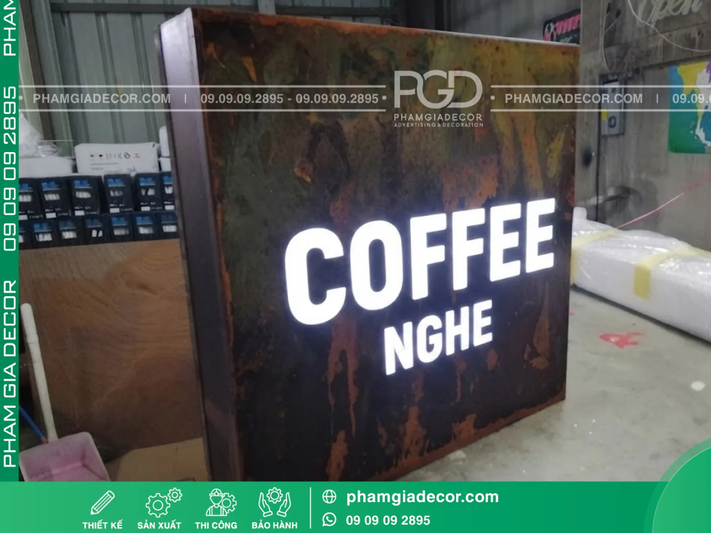 Top 10 mẫu bảng hiệu gỉ sét hiện nay 8 Top 10 mẫu bảng hiệu gỉ sét hiện nay