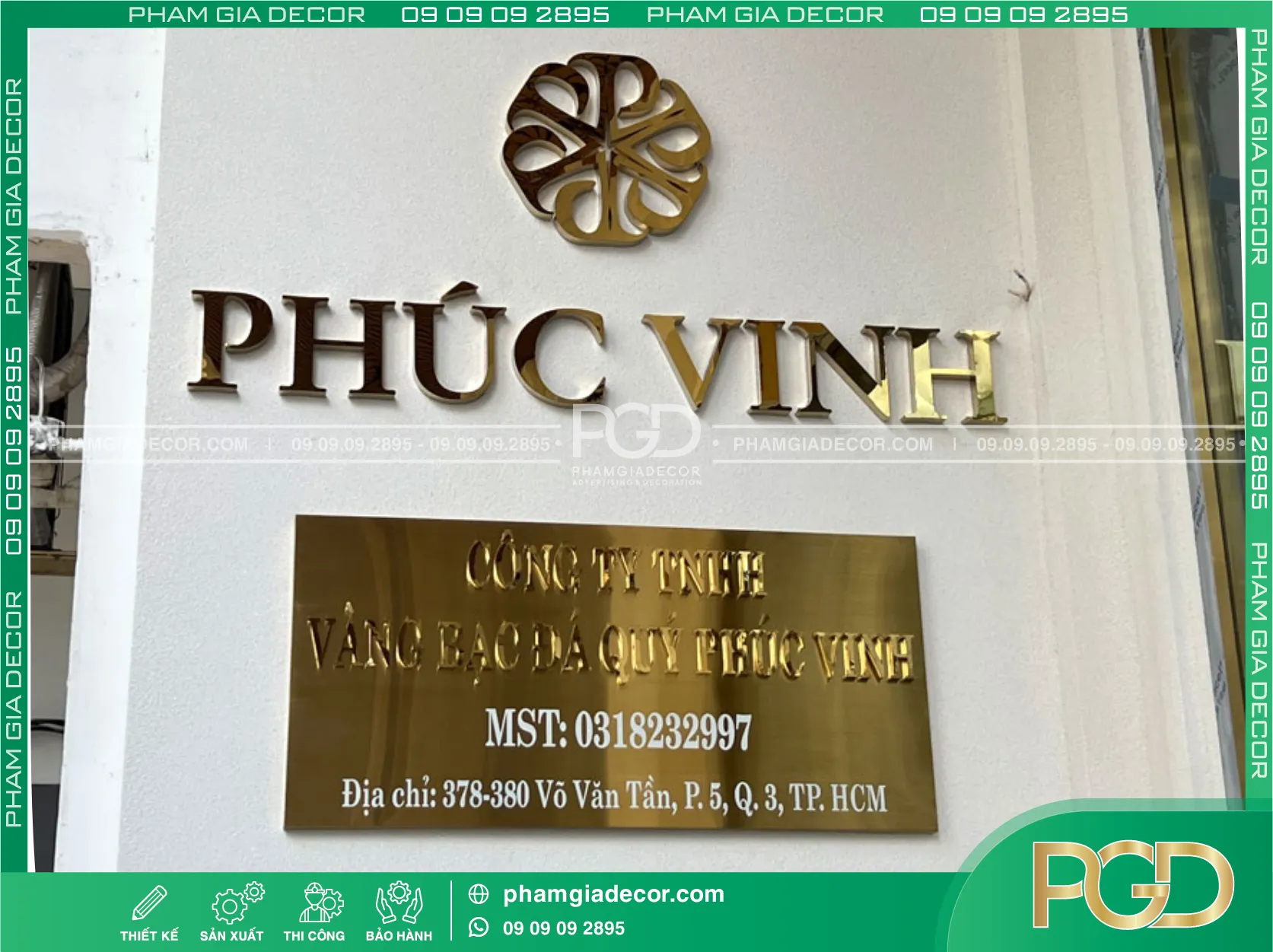 Gia công chữ nổi inox giá rẻ
