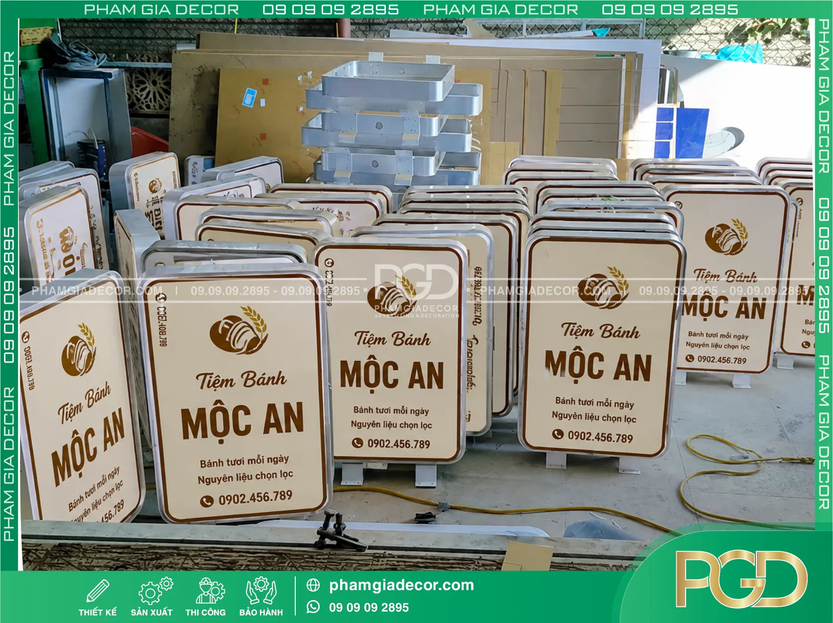 Hộp đèn hút nổi chữ nhật 18 Hộp đèn hút nổi chữ nhật