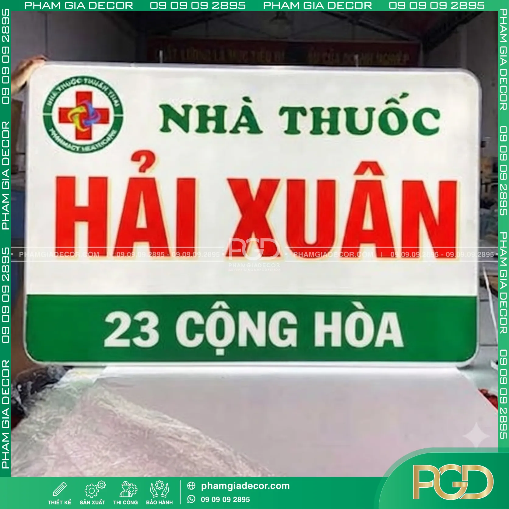 Hộp đèn hút nổi chữ nhật 15 Hộp đèn hút nổi chữ nhật