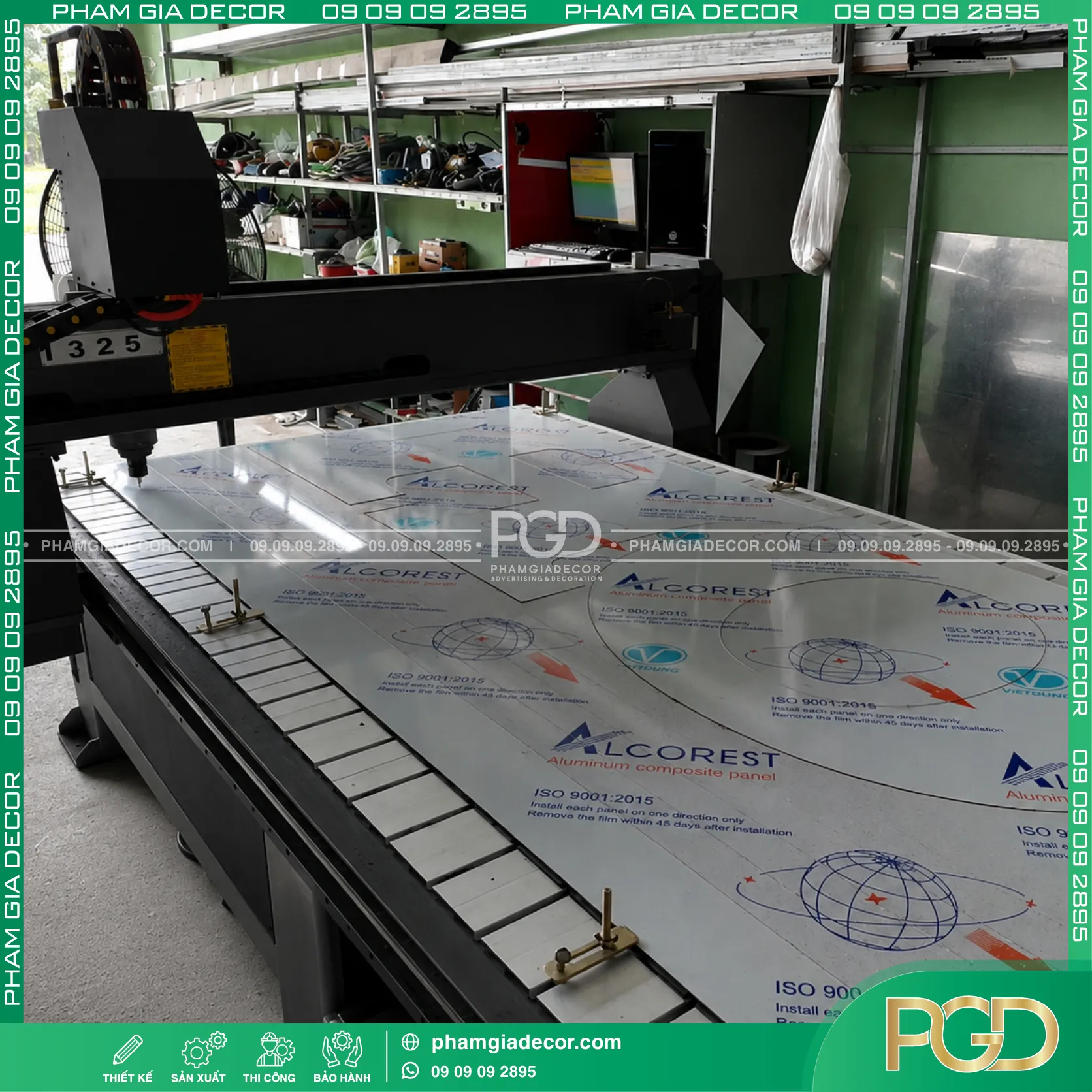 Thi công ốp alu mặt tiền 19 Thi công ốp alu mặt tiền