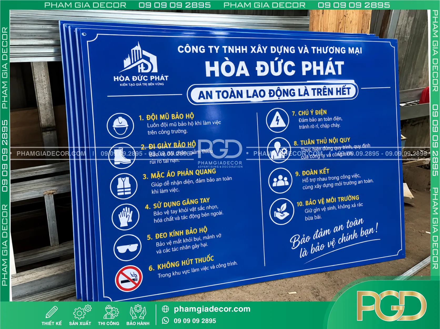 Làm bảng hiệu mica 