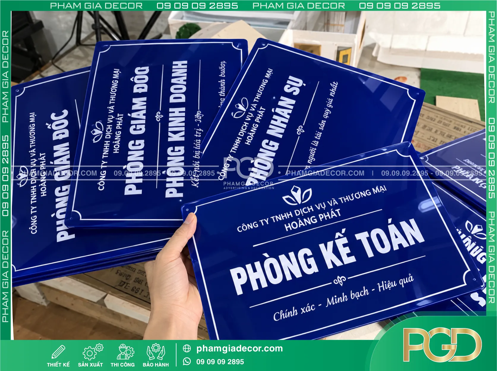 Làm bảng hiệu mica 