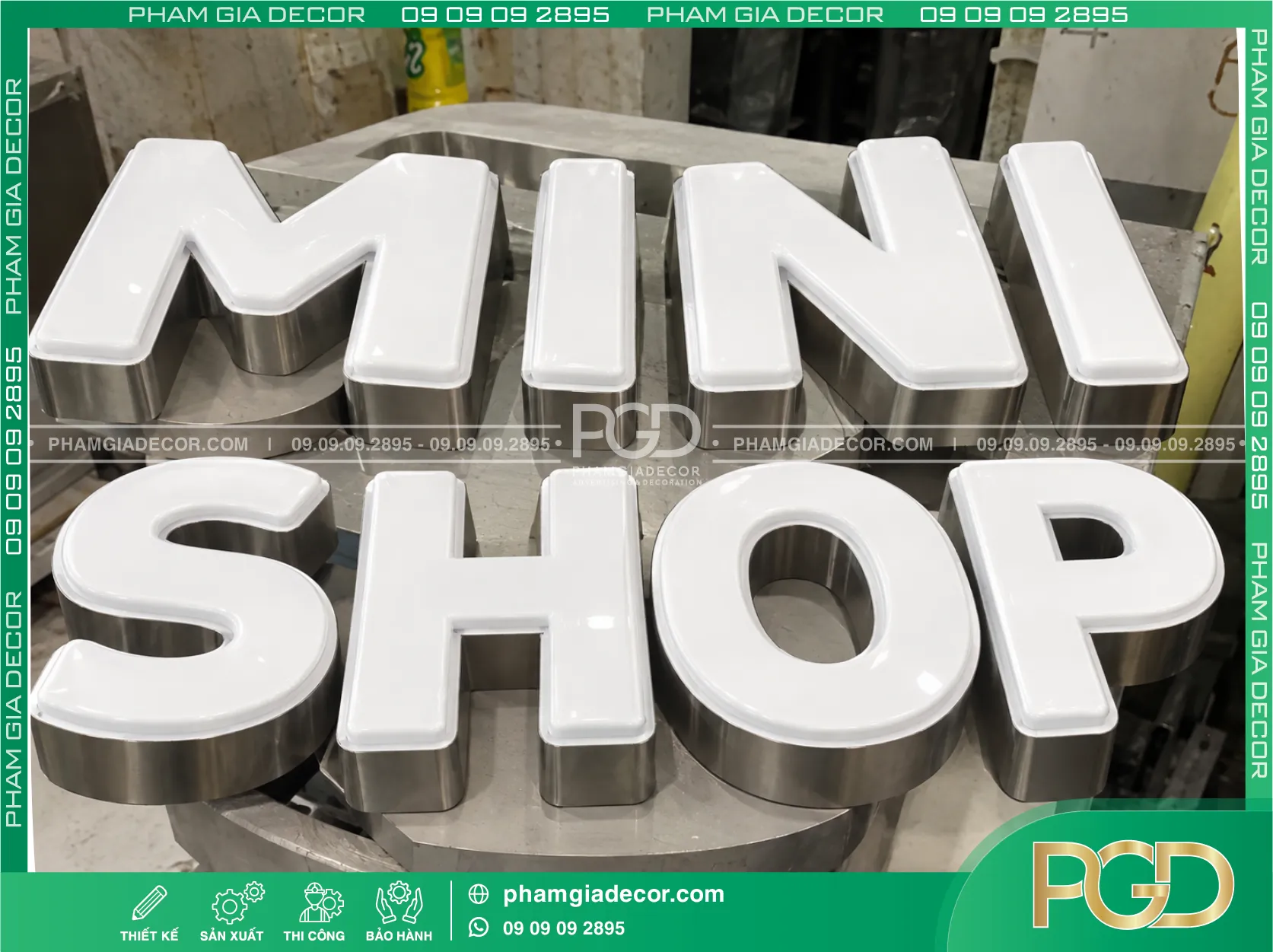 Làm bảng alu chữ nổi mica hút nổi 17 Làm bảng alu chữ nổi mica hút nổi