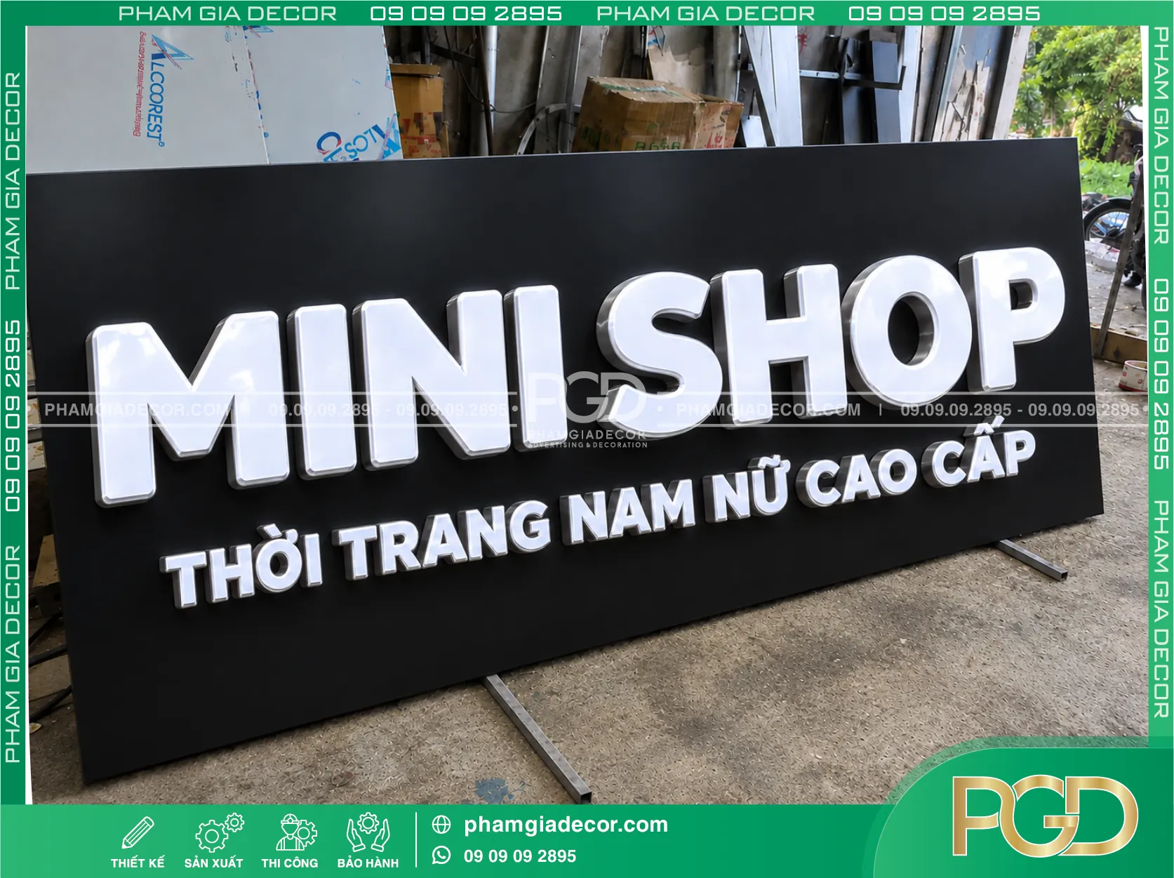Làm bảng alu chữ nổi mica hút nổi 16 Làm bảng alu chữ nổi mica hút nổi