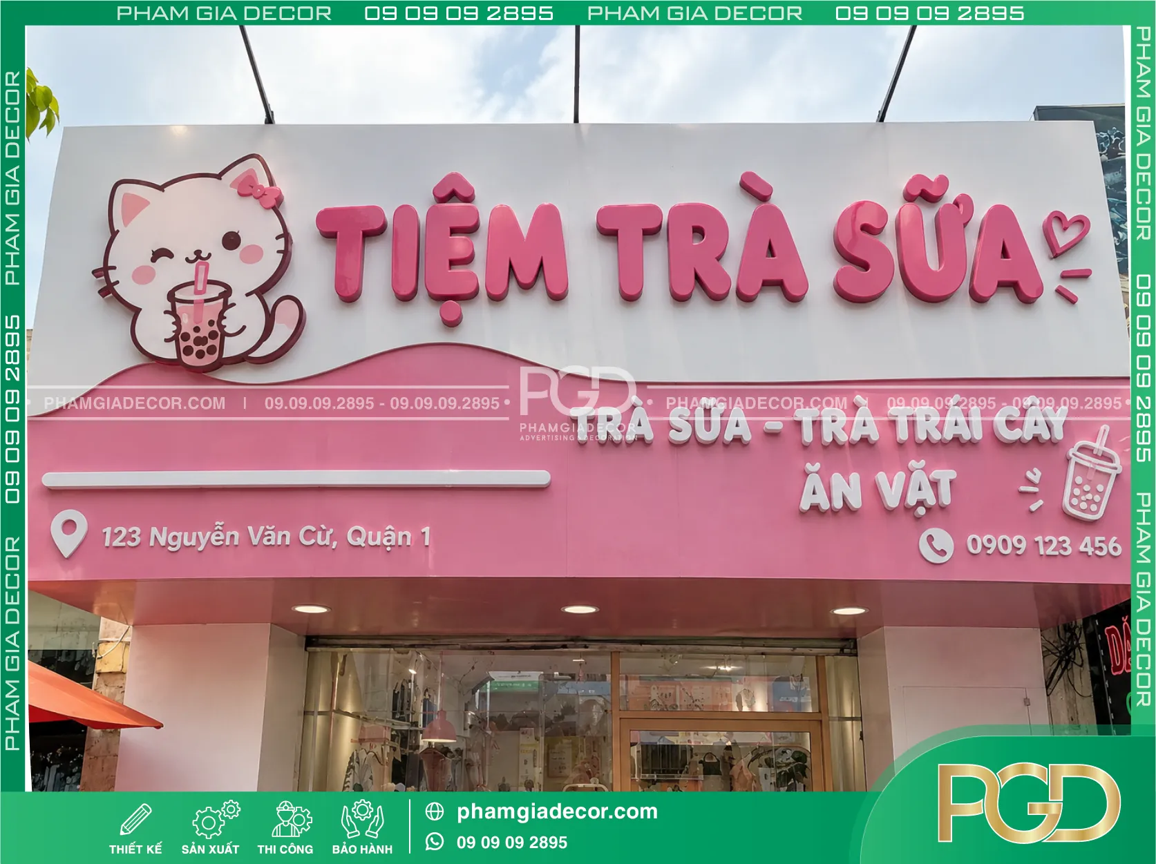 Bảng hiệu alu chữ nổi Phạm gia 14 Bảng hiệu alu chữ nổi Phạm gia