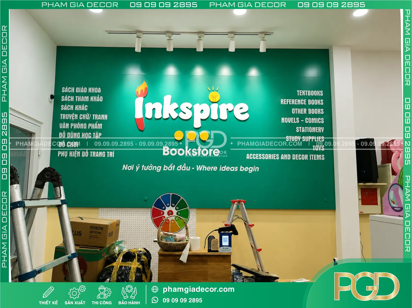 Thi công trọn gói bảng hiệu Nhà sách Inkspire (Inkspire Bookstore) 16 Thi công trọn gói bảng hiệu Nhà sách Inkspire (Inkspire Bookstore)