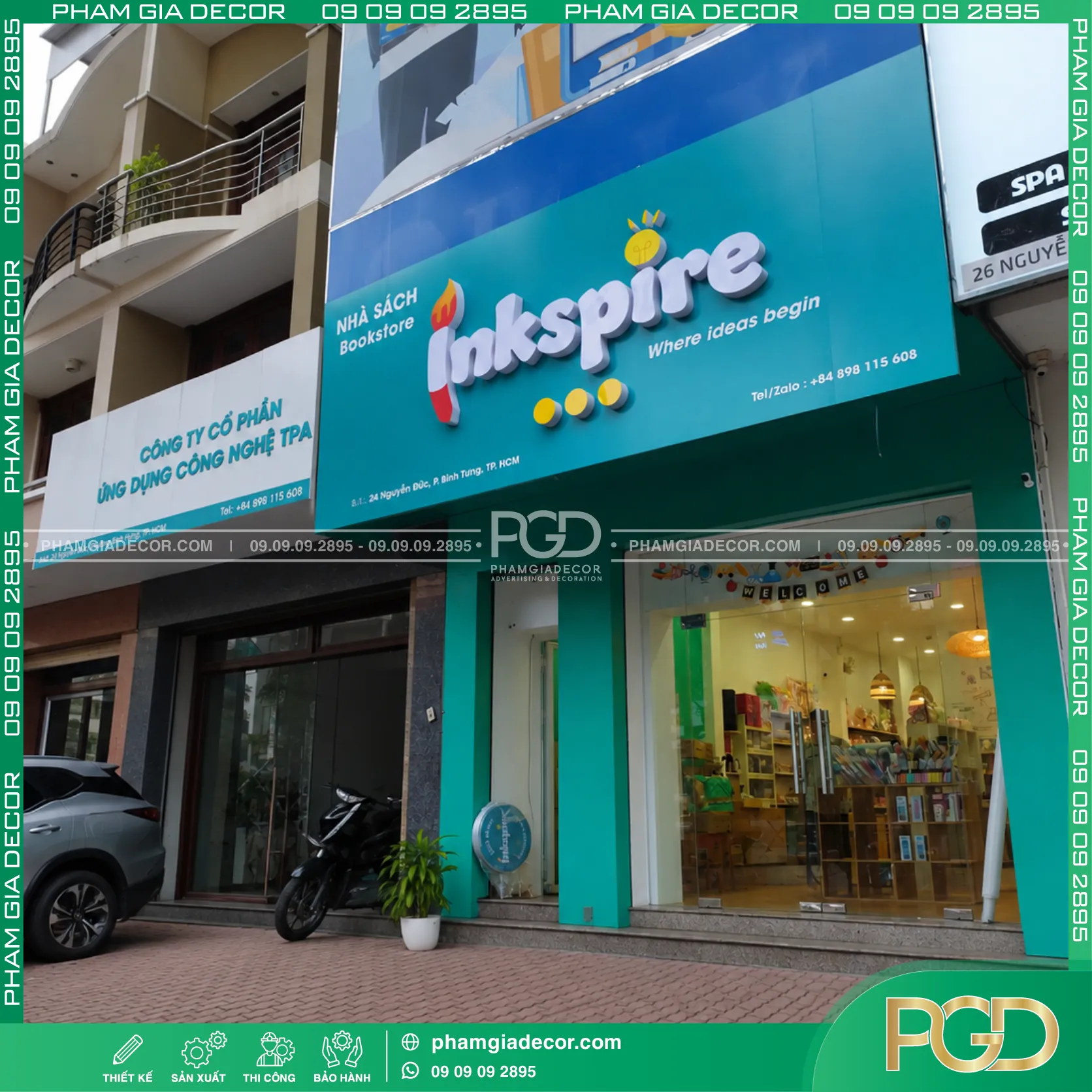Thi công trọn gói bảng hiệu Nhà sách Inkspire (Inkspire Bookstore) 15 Thi công trọn gói bảng hiệu Nhà sách Inkspire (Inkspire Bookstore)