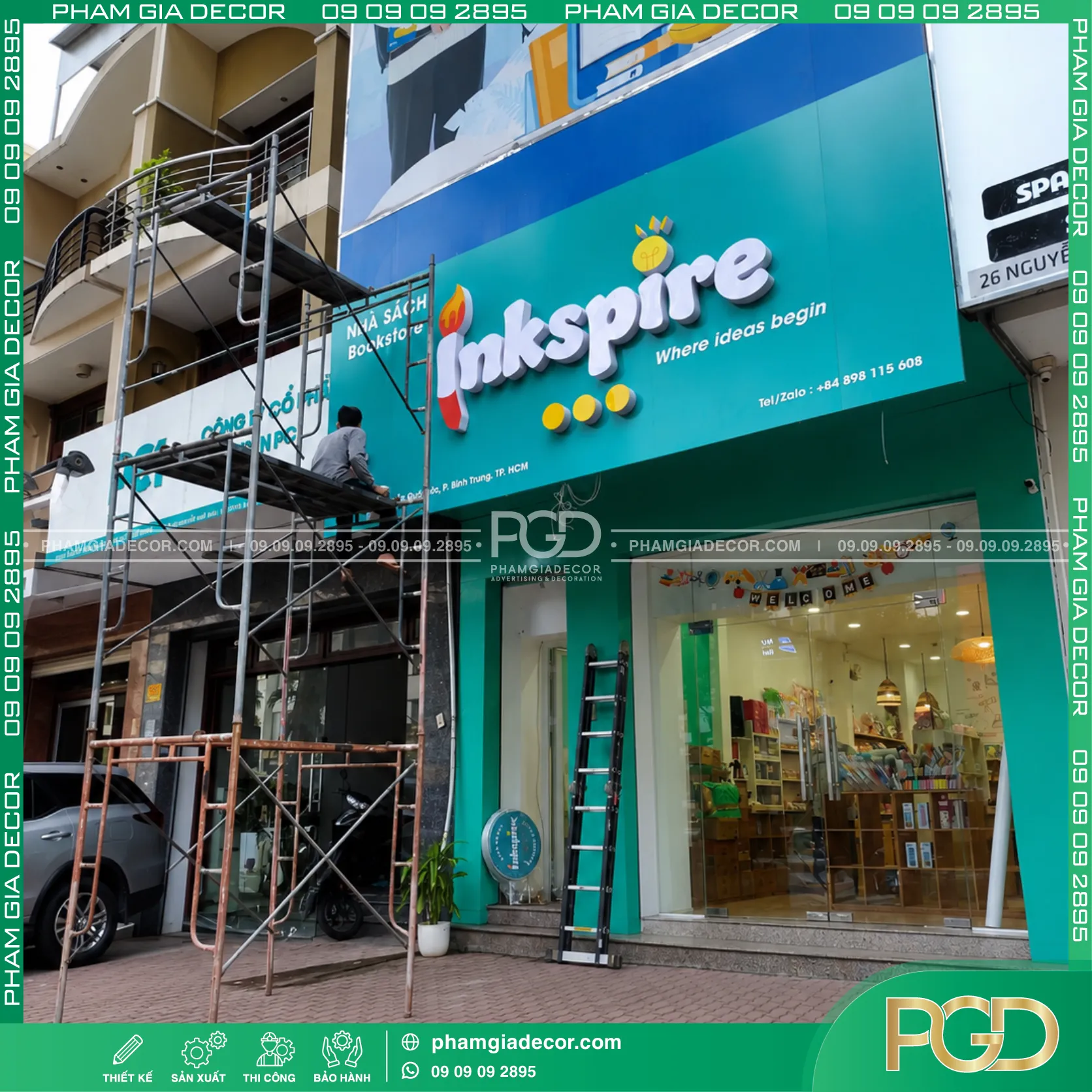 Thi công trọn gói bảng hiệu Nhà sách Inkspire (Inkspire Bookstore) 21 Thi công trọn gói bảng hiệu Nhà sách Inkspire (Inkspire Bookstore)