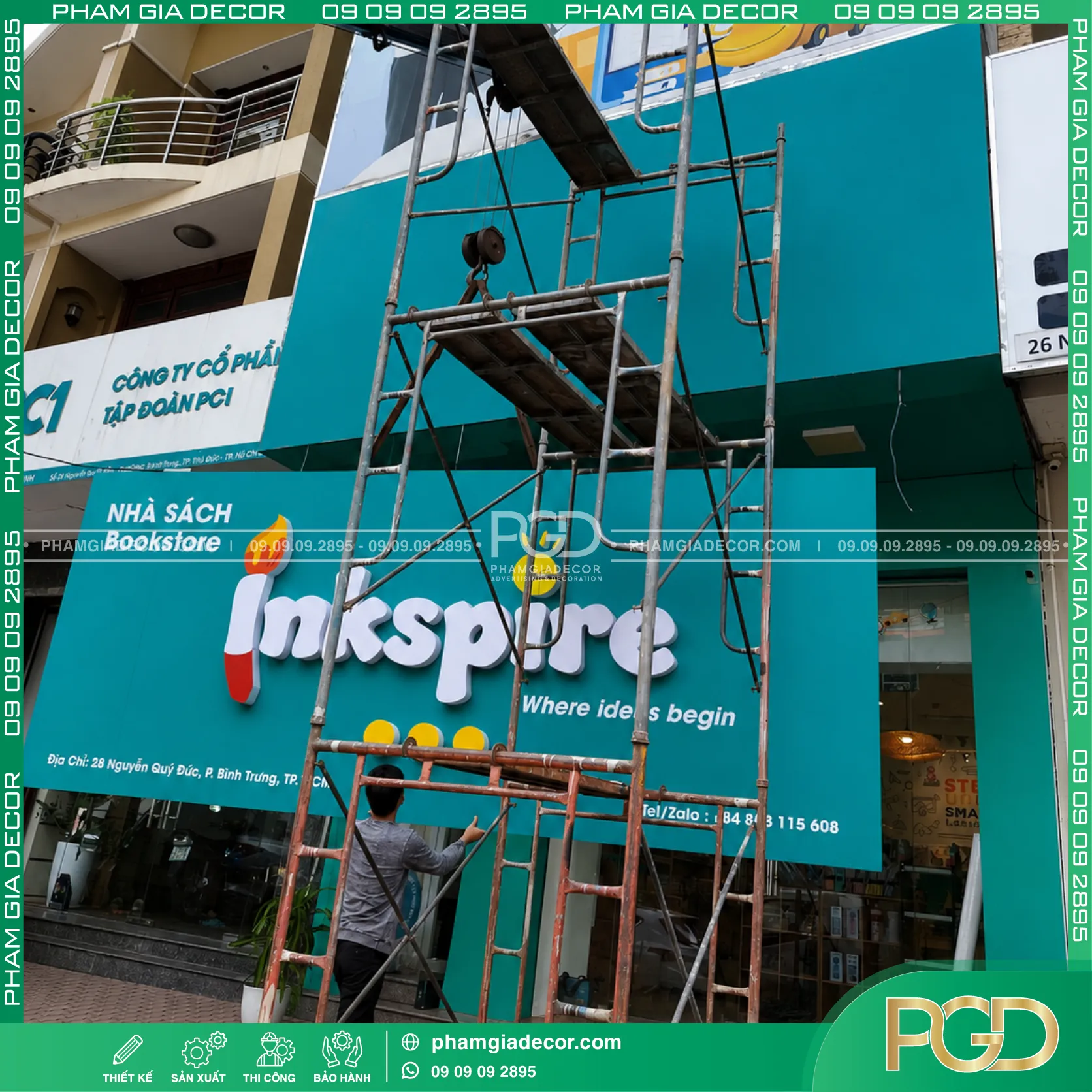 Thi công trọn gói bảng hiệu Nhà sách Inkspire (Inkspire Bookstore) 18 Thi công trọn gói bảng hiệu Nhà sách Inkspire (Inkspire Bookstore)