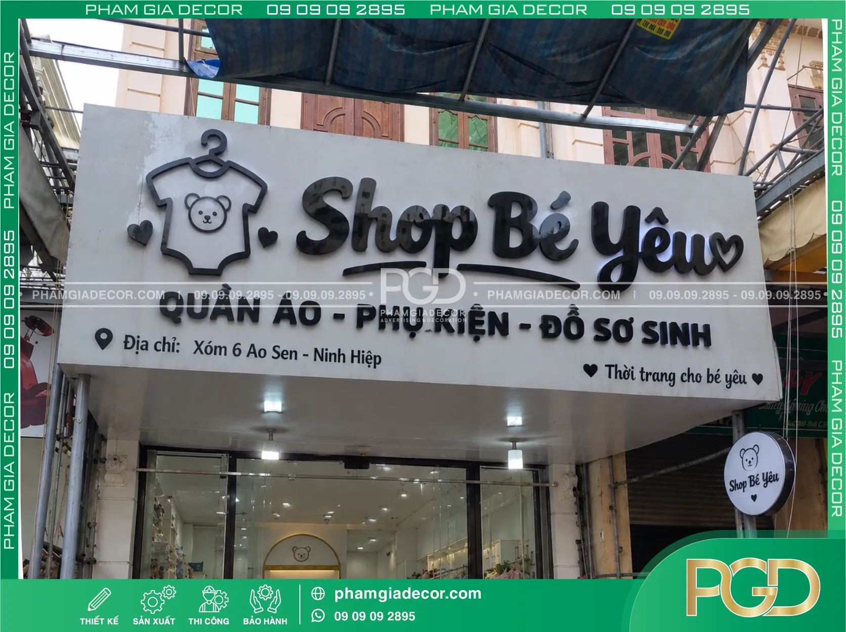 Bảng hiệu alu chữ nổi Phạm gia 16 Bảng hiệu alu chữ nổi Phạm gia