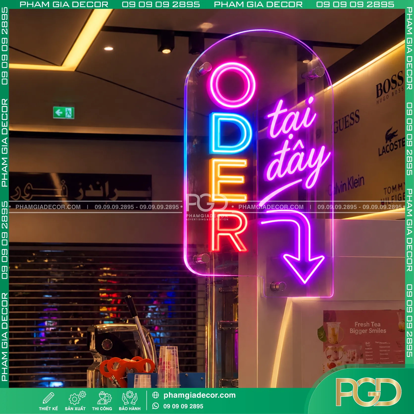 Bảng led neon sign quán trà sữa 15 Bảng led neon sign quán trà sữa