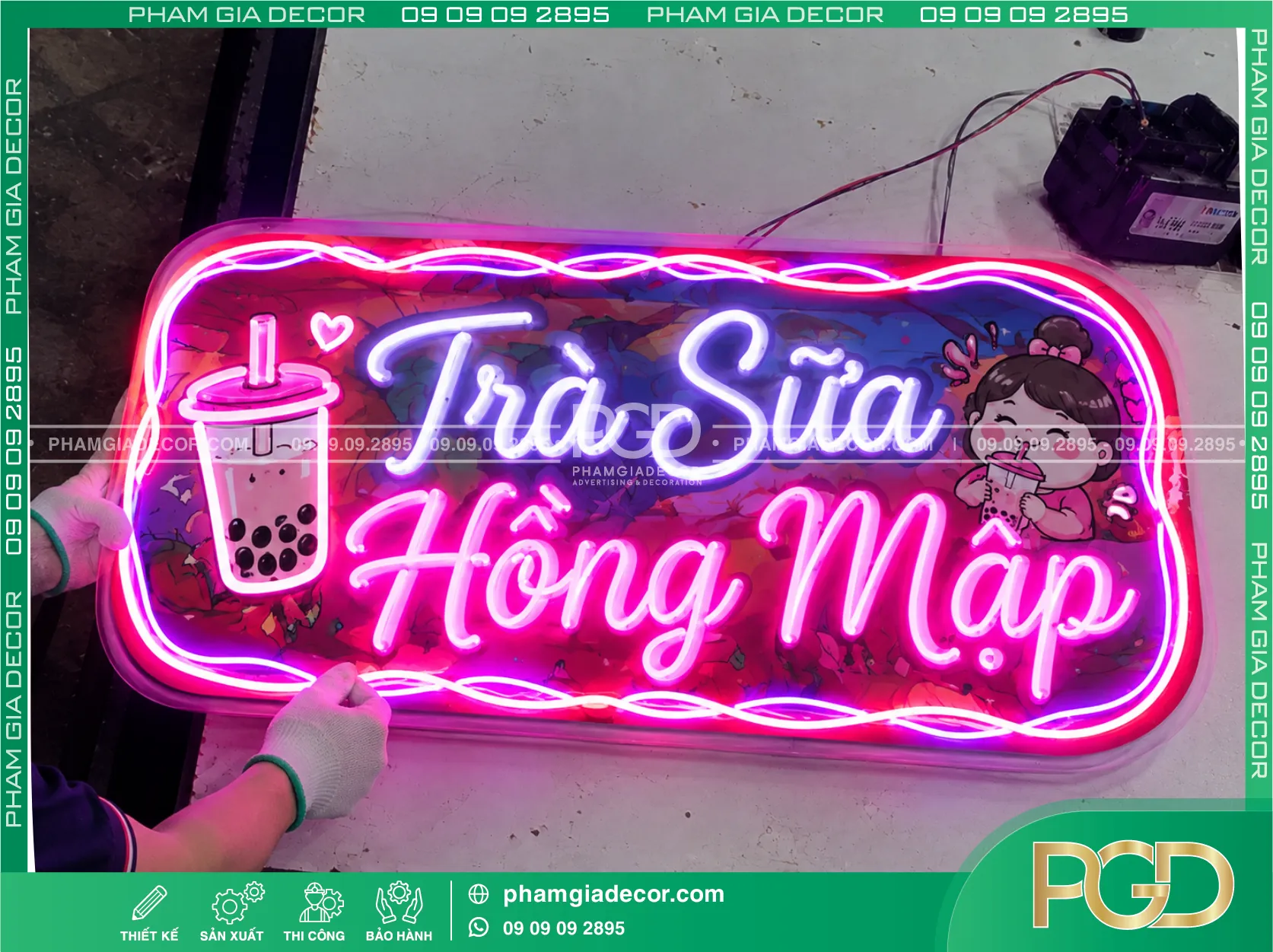 Bảng màu LED NEON SIGN