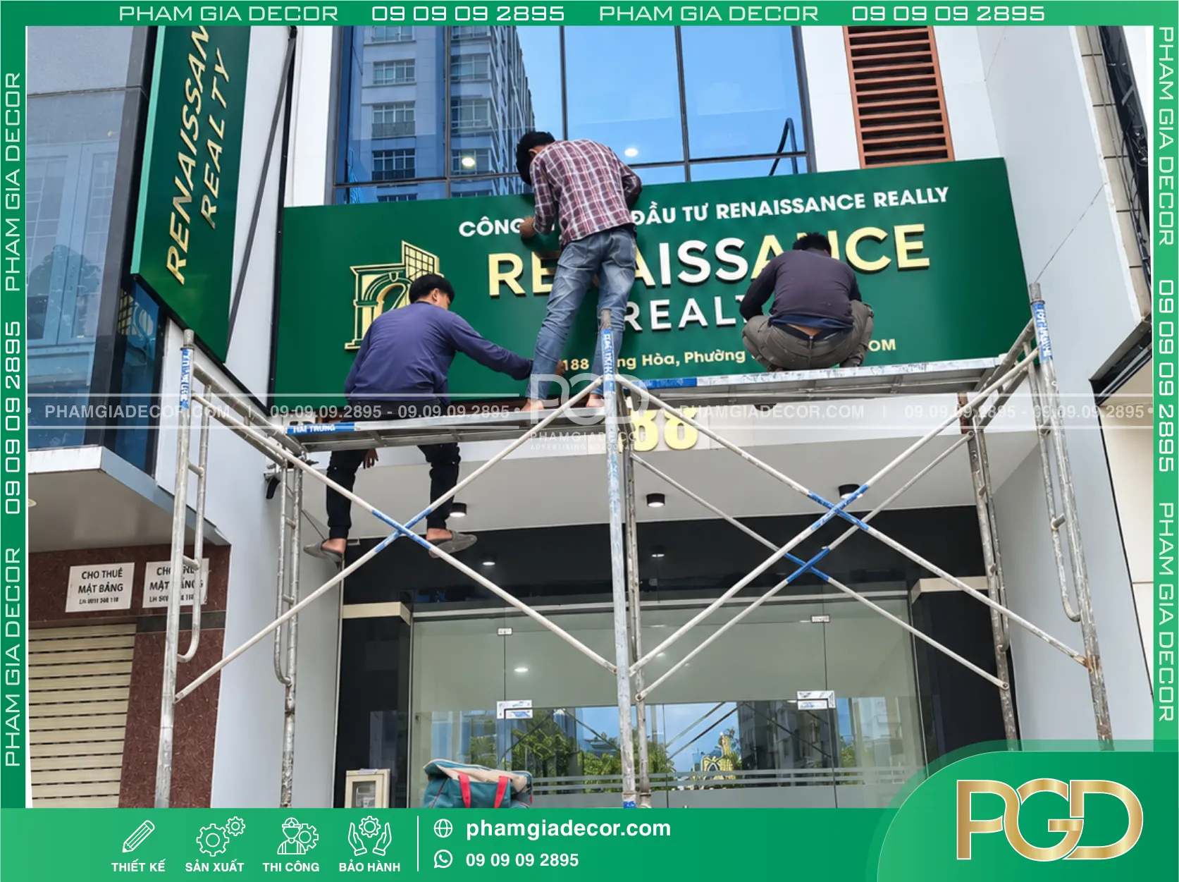 Thi công trọn gói bảng hiệu Renaissance Realty 22 Thi công trọn gói bảng hiệu Renaissance Realty
