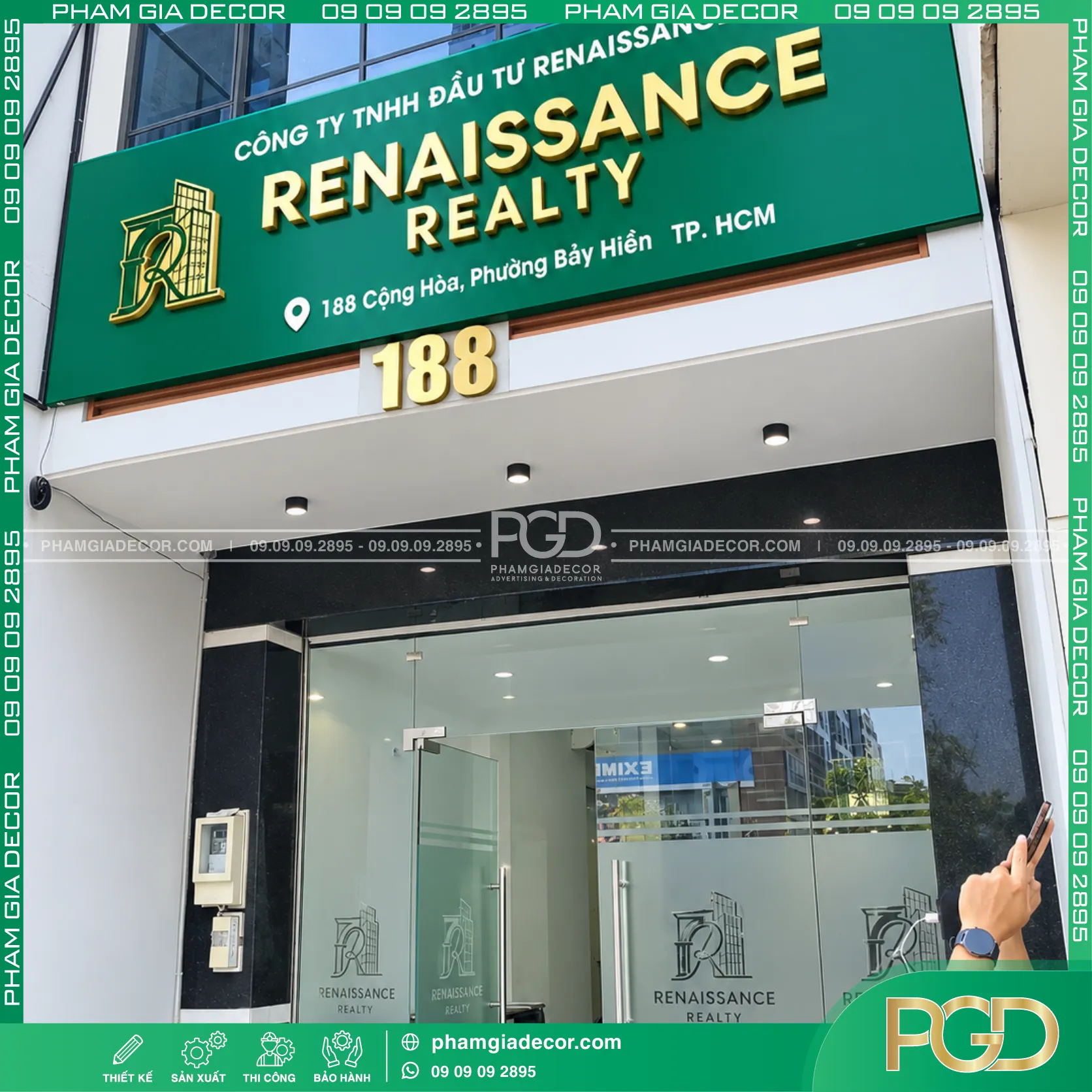 Thi công trọn gói bảng hiệu Renaissance Realty 16 Thi công trọn gói bảng hiệu Renaissance Realty