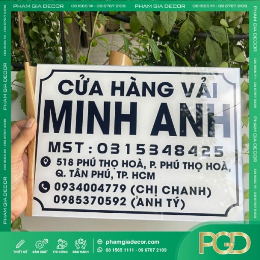 Bảng Tên Công Ty Mica Phun Sơn Nâng Tầm Nhận Diện Thương Hiệu Hiện Đại thumb