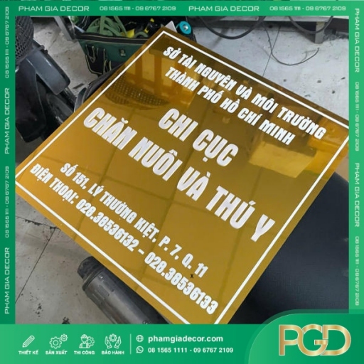 Bảng Tên Công Ty Inox Vàng Gương Ăn Mòn Khẳng Định Uy Tín Cho Chi Cục Thú Y Chăn Nuôi Quận 11 thumb