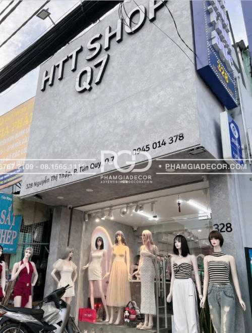 làm bảng hiệu quận 7 shop quần áo nữ